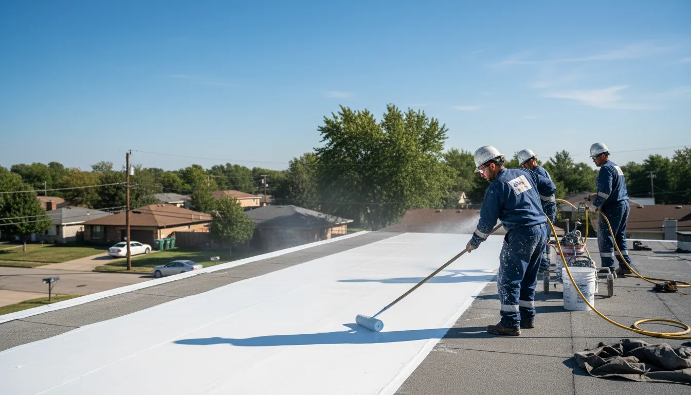 Commercial roof coating in Oakes, ND near me